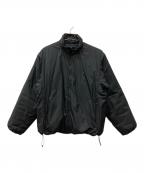 Gymphlexジムフレックス）の古着「ポリエステルタフタ スタンドカラージャケット」｜ブラック