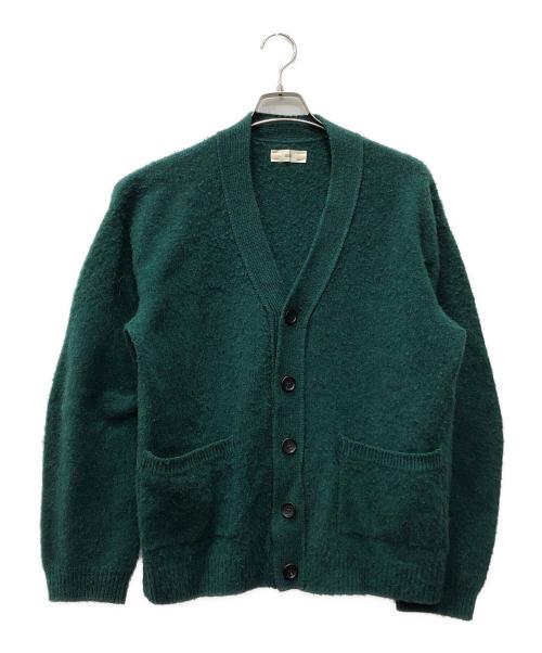 UNFIL（アンフィル）unfil (アンフィル) brushed camel cardigan グリーン サイズ:以下参照の古着・服飾アイテム