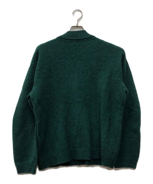 UNFIL（アンフィル）unfil (アンフィル) brushed camel cardigan グリーン サイズ:以下参照の古着・服飾アイテム