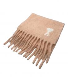 ami（アミ）の古着「アルパカ ピュアウール ポリアミドブレンド オーバーサイズ スカーフ」｜ピンク