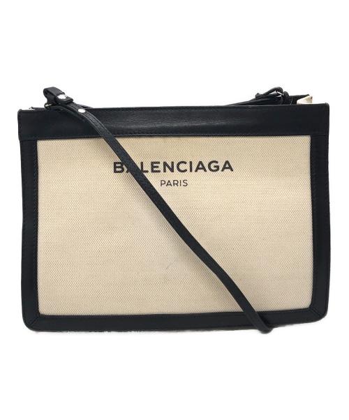 BALENCIAGA（バレンシアガ）BALENCIAGA (バレンシアガ) キャンバスショルダーバッグ ベージュ サイズ:下記参照の古着・服飾アイテム