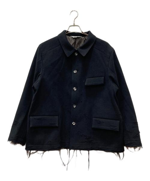 ANCELLM（アンセルム）ANCELLM (アンセルム) TWEED CRASH JACKET ブラック サイズ:1の古着・服飾アイテム