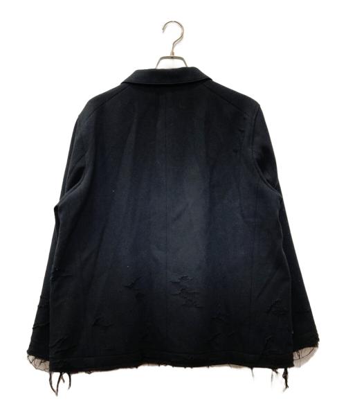 ANCELLM（アンセルム）ANCELLM (アンセルム) TWEED CRASH JACKET ブラック サイズ:1の古着・服飾アイテム