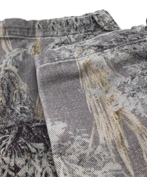 Fear Of God（フィア・オブ・ゴッド）FEAR OF GOD (フィア・オブ・ゴッド) ツリーデザインデニムパンツ グレー サイズ:Mの古着・服飾アイテム