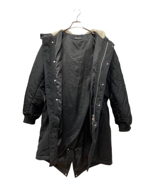 UNDERCOVERISM（アンダーカバーイズム）UNDERCOVERISM (アンダーカバーイズム) MA-1 ドッキングフーデットモッズコート ブラック サイズ:Mの古着・服飾アイテム