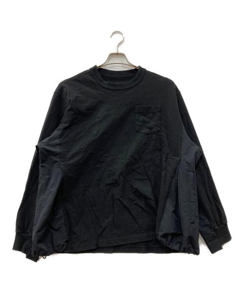 sacai（サカイ）sacai (サカイ) Sport Mix L/S T-Shirt ブラック サイズ:Mの古着・服飾アイテム