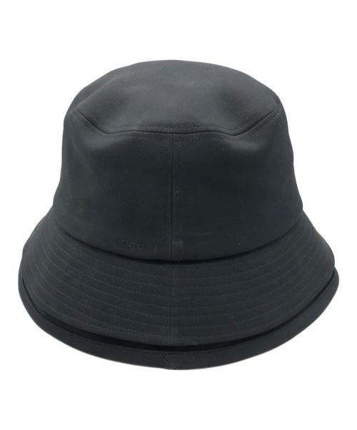 sacai（サカイ）sacai (サカイ) ワイドブリムバケットハット ブラック サイズ:3の古着・服飾アイテム