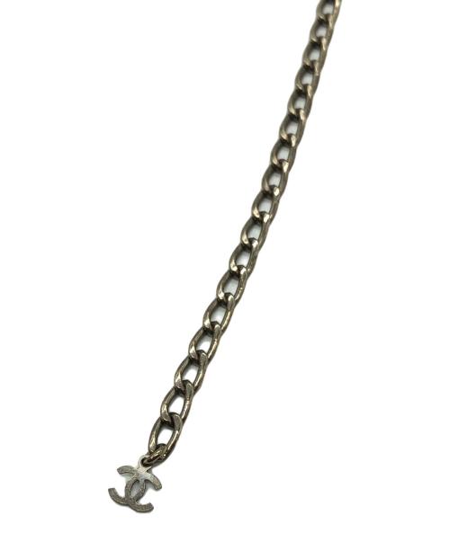 CHANEL（シャネル）CHANEL (シャネル) ドッグタグ シルバー×ブラック サイズ:下記参照の古着・服飾アイテム