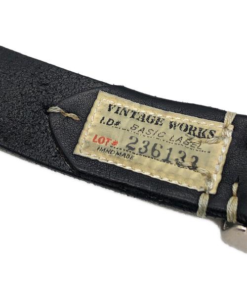 VINTAGE WORKS（ヴィンテージワークス）VINTAGE WORKS (ヴィンテージワークス) レザーベルト ブラック サイズ:下記参照（38/84）の古着・服飾アイテム