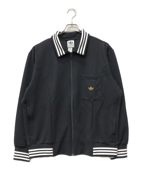 adidas（アディダス）adidas (アディダス) BEAUTY&YOUTH (ビューティーアンドユース) RETRO COLLAR TJ ブラック サイズ:2XLの古着・服飾アイテム