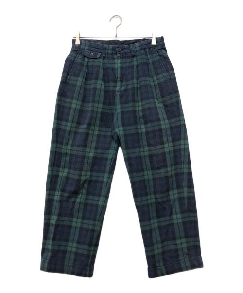 POLO RALPH LAUREN（ポロ・ラルフローレン）POLO RALPH LAUREN (ポロ・ラルフローレン) BEAMS (ビームス) チェックパンツ グリーン サイズ:29の古着・服飾アイテム