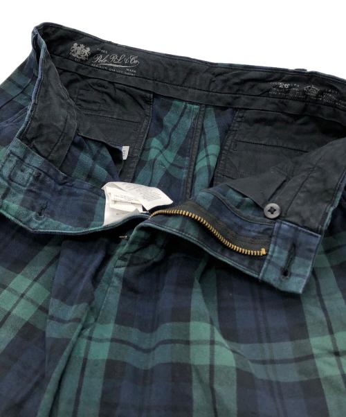 POLO RALPH LAUREN（ポロ・ラルフローレン）POLO RALPH LAUREN (ポロ・ラルフローレン) BEAMS (ビームス) チェックパンツ グリーン サイズ:29の古着・服飾アイテム