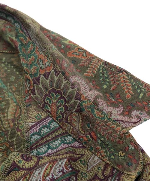 ETRO（エトロ）ETRO (エトロ) ペイズリー柄シャツワンピース グリーン サイズ:42の古着・服飾アイテム