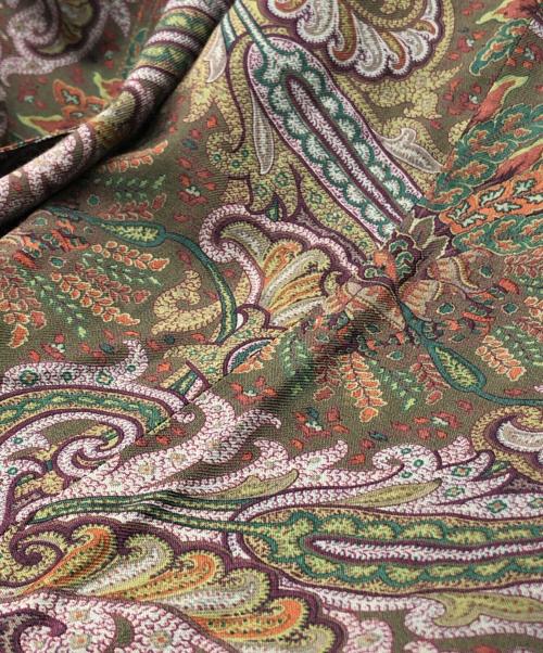 ETRO（エトロ）ETRO (エトロ) ペイズリー柄シャツワンピース グリーン サイズ:42の古着・服飾アイテム
