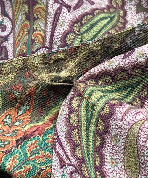 ETRO（エトロ）ETRO (エトロ) ペイズリー柄シャツワンピース グリーン サイズ:42の古着・服飾アイテム