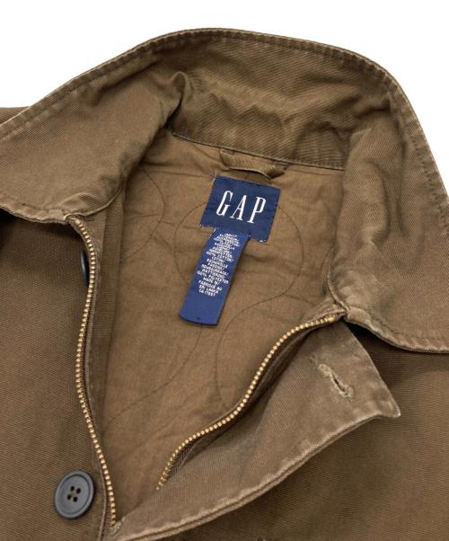 GAP（ギャップ）GAP (ギャップ) ダック地デッキジャケット ブラウン サイズ:Mの古着・服飾アイテム