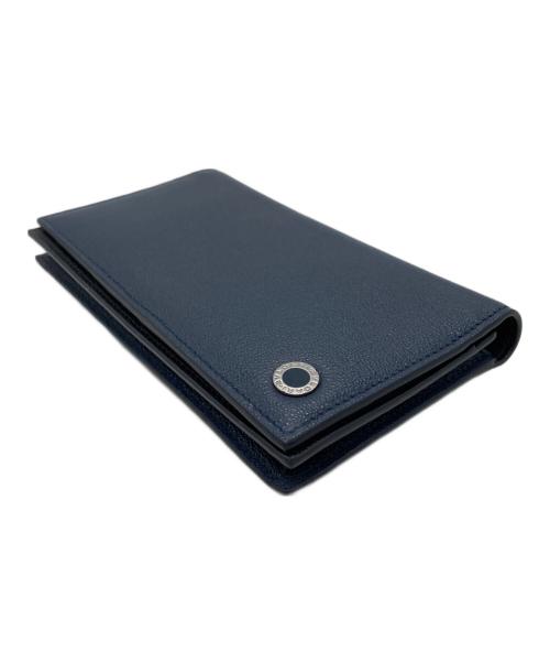 BVLGARI（ブルガリ）BVLGARI (ブルガリ) 長財布 ネイビーの古着・服飾アイテム