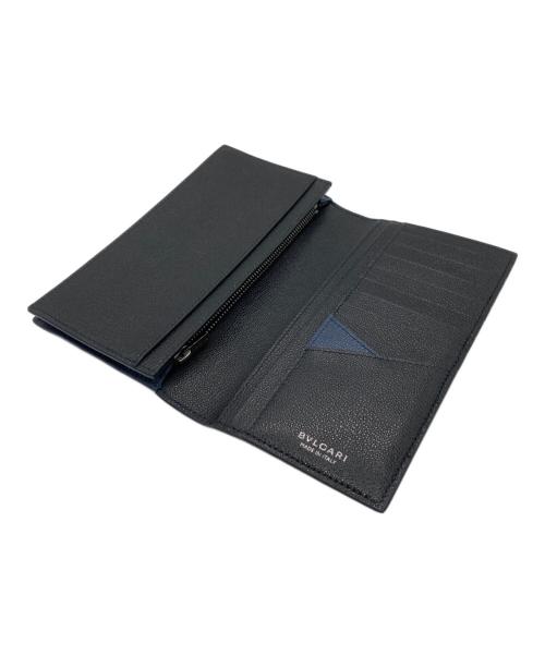 BVLGARI（ブルガリ）BVLGARI (ブルガリ) 長財布 ネイビーの古着・服飾アイテム