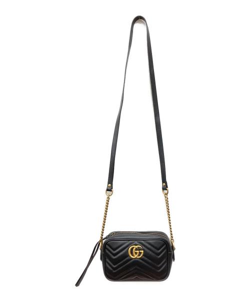 GUCCI（グッチ）GUCCI (グッチ) ミニショルダーバッグ ブラックの古着・服飾アイテム