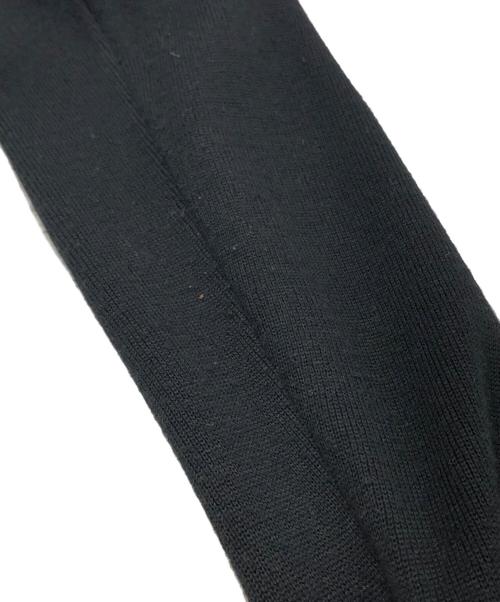 JOSEPH HOMME（ジョゼフ オム）JOSEPH HOMME (ジョゼフ オム) レザー切替ドライバーズニット ブラック サイズ:48の古着・服飾アイテム