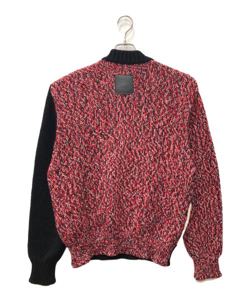 maison kitsune（メゾンキツネ）maison kitsune (メゾンキツネ) MOULINE CHECK PULLOVER レッド サイズ:Mの古着・服飾アイテム