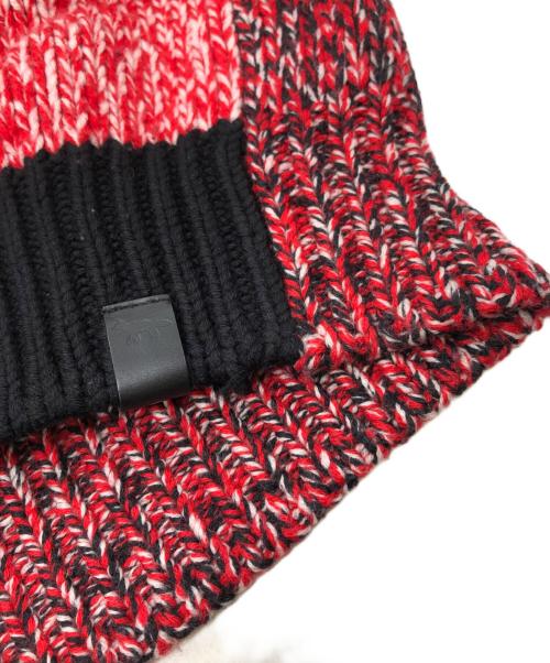 maison kitsune（メゾンキツネ）maison kitsune (メゾンキツネ) MOULINE CHECK PULLOVER レッド サイズ:Mの古着・服飾アイテム