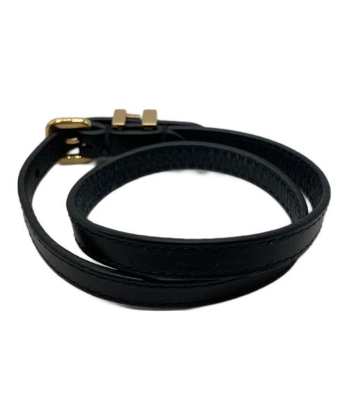 LOUIS VUITTON（ルイ ヴィトン）LOUIS VUITTON (ルイ ヴィトン) レザーブレスレット ブラックの古着・服飾アイテム