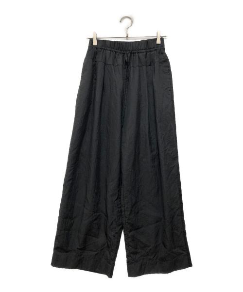 SACRA（サクラ）SACRA (サクラ) SHEER SHRINK TAFFETA PANTS ブラック サイズ:36の古着・服飾アイテム