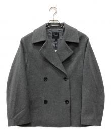 theory（セオリー）の古着「LUXE NEW DIVIDE CASUAL PEACOAT」｜グレー
