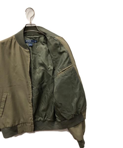 POLO RALPH LAUREN（ポロ・ラルフローレン）POLO RALPH LAUREN (ポロ・ラルフローレン) ブルゾン グリーン サイズ:Lの古着・服飾アイテム