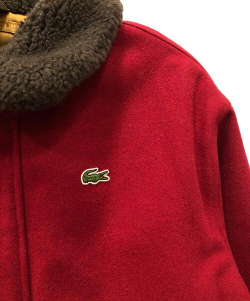 LACOSTE（ラコステ）LACOSTE (ラコステ) Supreme (シュプリーム) Wool BomberJacket レッド サイズ:Mの古着・服飾アイテム
