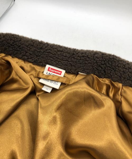 LACOSTE（ラコステ）LACOSTE (ラコステ) Supreme (シュプリーム) Wool BomberJacket レッド サイズ:Mの古着・服飾アイテム