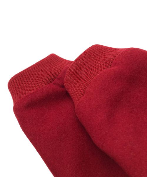 LACOSTE（ラコステ）LACOSTE (ラコステ) Supreme (シュプリーム) Wool BomberJacket レッド サイズ:Mの古着・服飾アイテム