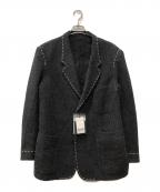 Y's for menワイズフォーメン）の古着「HOUNDSTOOTH STITCH JACKET」｜グレー