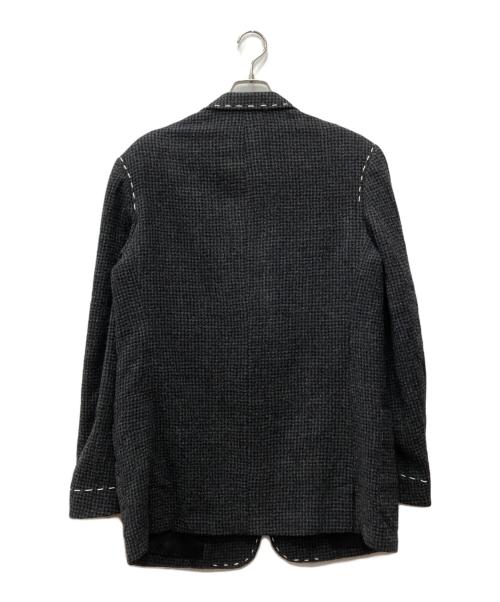 Y's for men（ワイズフォーメン）Y'S for men (ワイズフォーメン) HOUNDSTOOTH STITCH JACKET グレー サイズ:2 未使用品の古着・服飾アイテム
