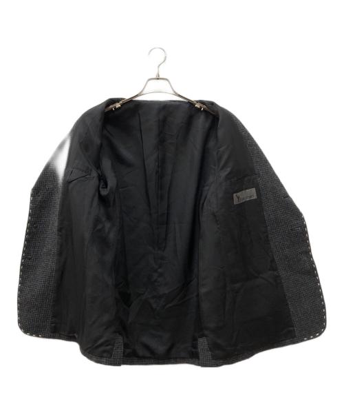 Y's for men（ワイズフォーメン）Y'S for men (ワイズフォーメン) HOUNDSTOOTH STITCH JACKET グレー サイズ:2 未使用品の古着・服飾アイテム