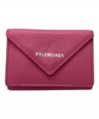 BALENCIAGAバレンシアガ）の古着「3つ折り財布」｜ピンク