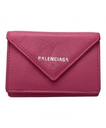 BALENCIAGA（バレンシアガ）の古着「3つ折り財布」｜ピンク