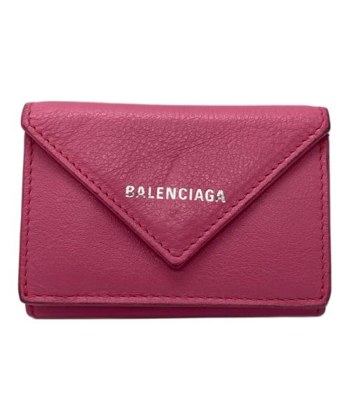 BALENCIAGA（バレンシアガ）BALENCIAGA (バレンシアガ) 3つ折り財布 ピンクの古着・服飾アイテム