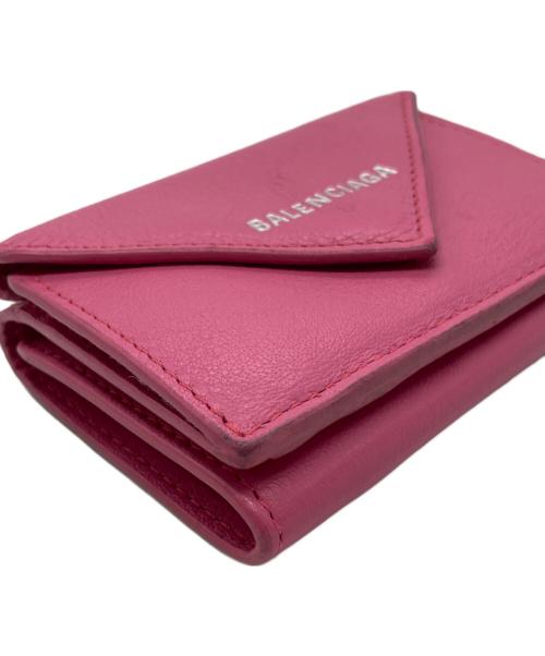 BALENCIAGA（バレンシアガ）BALENCIAGA (バレンシアガ) 3つ折り財布 ピンクの古着・服飾アイテム