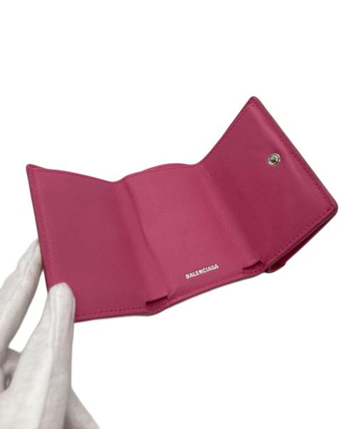 BALENCIAGA（バレンシアガ）BALENCIAGA (バレンシアガ) 3つ折り財布 ピンクの古着・服飾アイテム