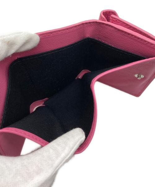 BALENCIAGA（バレンシアガ）BALENCIAGA (バレンシアガ) 3つ折り財布 ピンクの古着・服飾アイテム