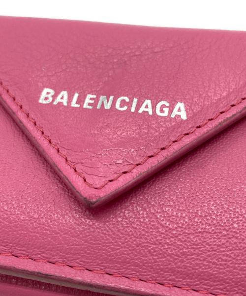 BALENCIAGA（バレンシアガ）BALENCIAGA (バレンシアガ) 3つ折り財布 ピンクの古着・服飾アイテム