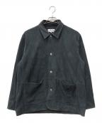 Folli Follieフォリフォリ）の古着「washed suede coverall jacket」｜ネイビー