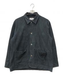 Folli Follie（フォリフォリ）の古着「washed suede coverall jacket」｜ネイビー