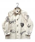 PAY DAY×rakugaki 1984×FRAMeWORKペイデイ×ラクガキ1984×フレームワーク）の古着「別注ジャケット」｜アイボリー