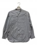 AURALEEオーラリー）の古着「WASHED FINX TWILL SHIRTS（ウォッシュド　フィンクス　ツイル　シャツ）」｜グレー