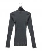 AURALEEオーラリー）の古着「SUPER FINE WOOL HIGH GAUGE RIB KNIT」｜グレー