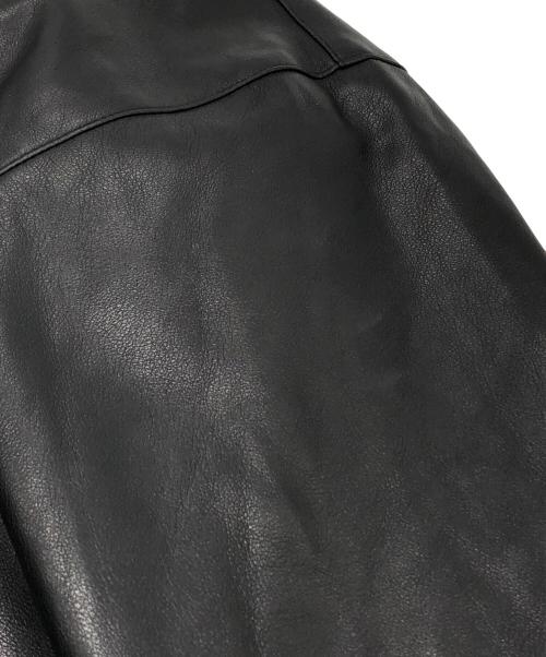 LAST NEST（ラストネスト）LAST NEST (ラストネスト) LEATHER HALF ZIP JACKET ブラック サイズ:XLの古着・服飾アイテム
