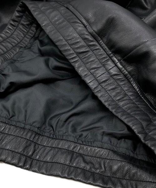 LAST NEST（ラストネスト）LAST NEST (ラストネスト) LEATHER HALF ZIP JACKET ブラック サイズ:XLの古着・服飾アイテム